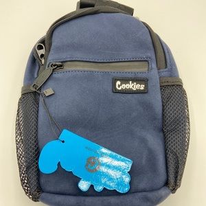 Cookies Blue Small Suede Bag